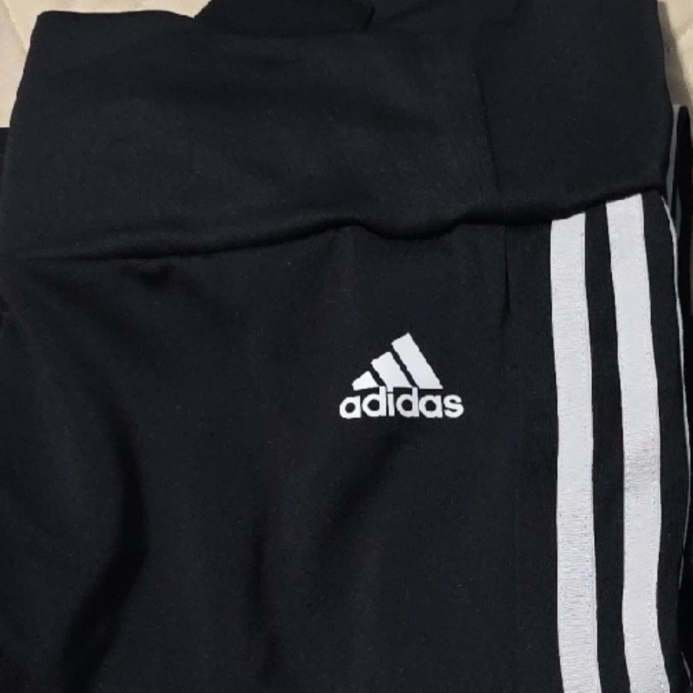 Adidas Black and White Joggers